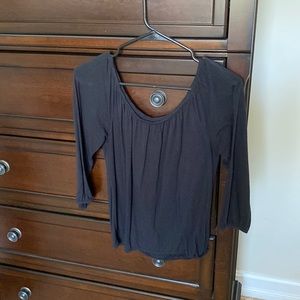 Black quarter sleeve shirt